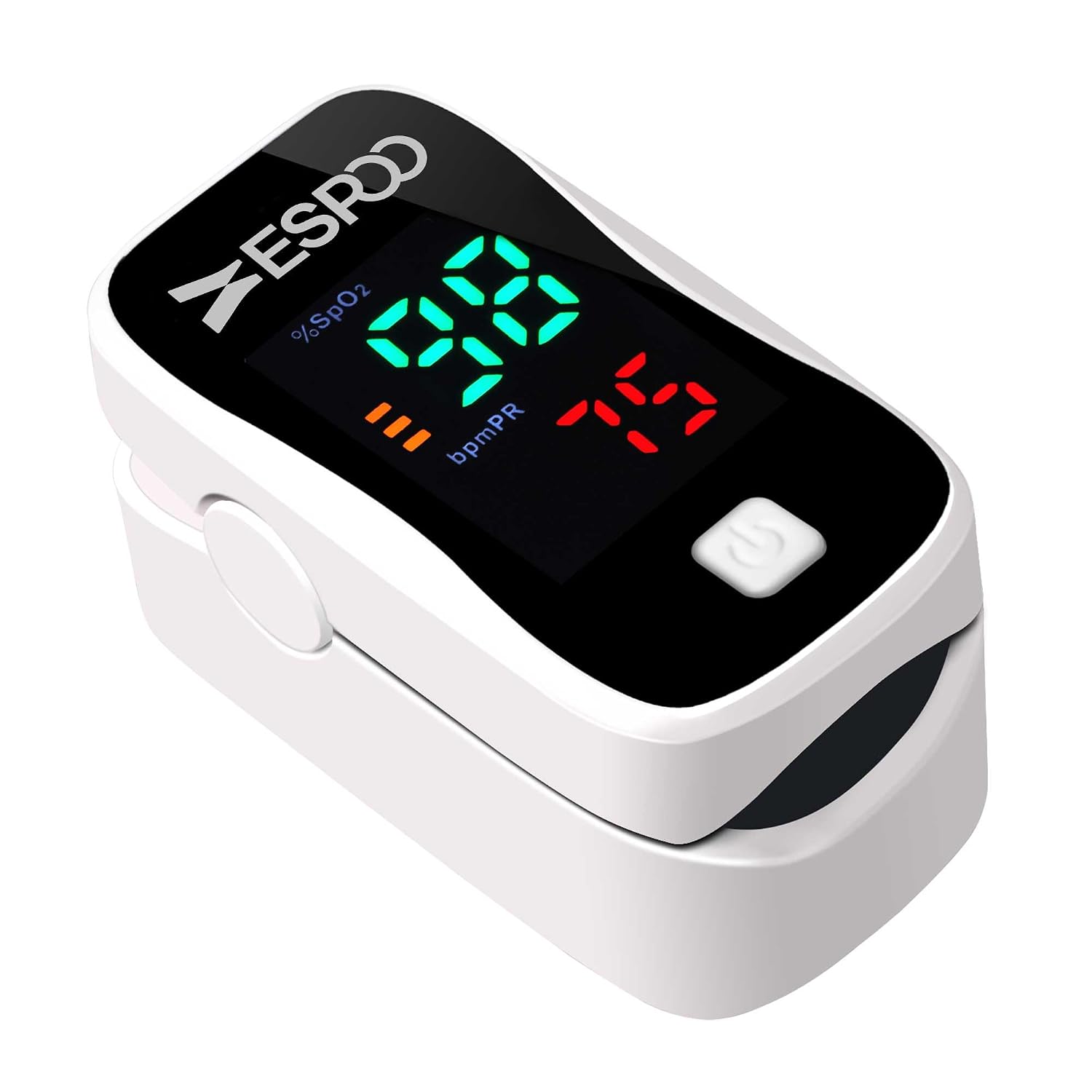 Fingertip Pulse Oximeter, Blood Oxygen Saturation Monitor (SpO2) & Pulse Rate Monitor with LED Display, Portable