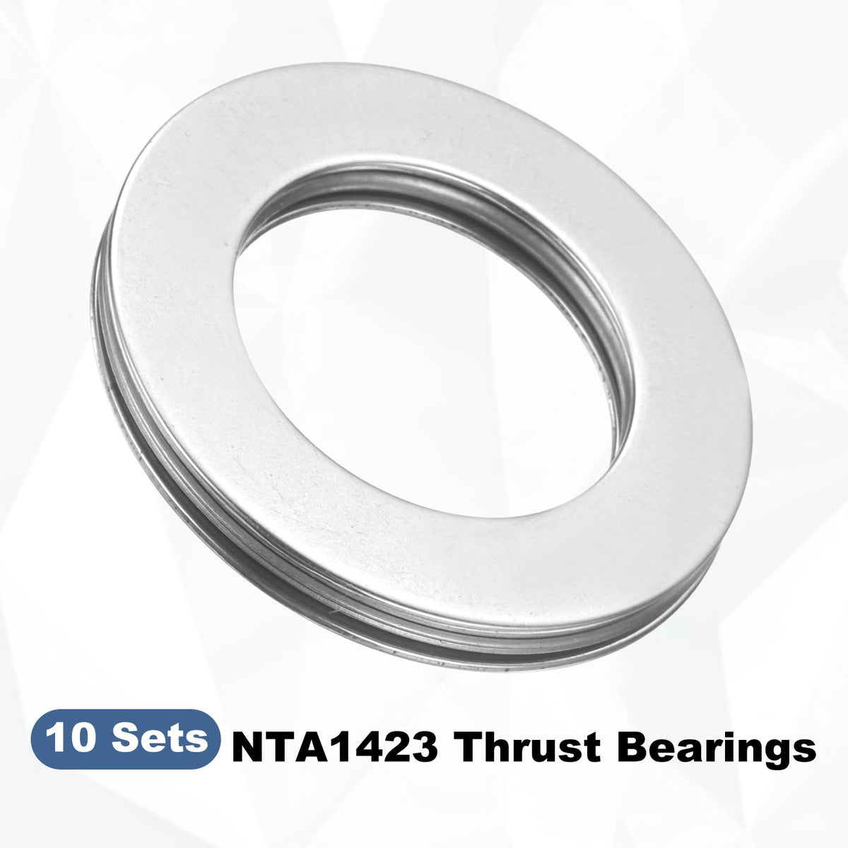 uxcell 10 Sets NTA1423 Thrust Needle Roller Bearings with Washers, ID 7/8"