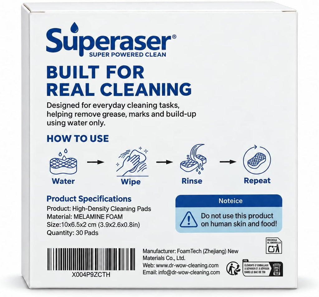 Magic Sponge Erasers, Melamine Cleaning Sponges, 30 Pack