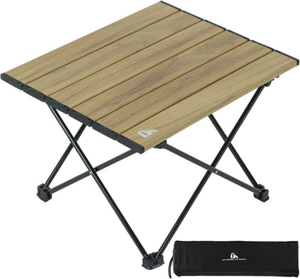 Ultralight Compact Camping Folding Table (Nature- S) | with Carry Bag