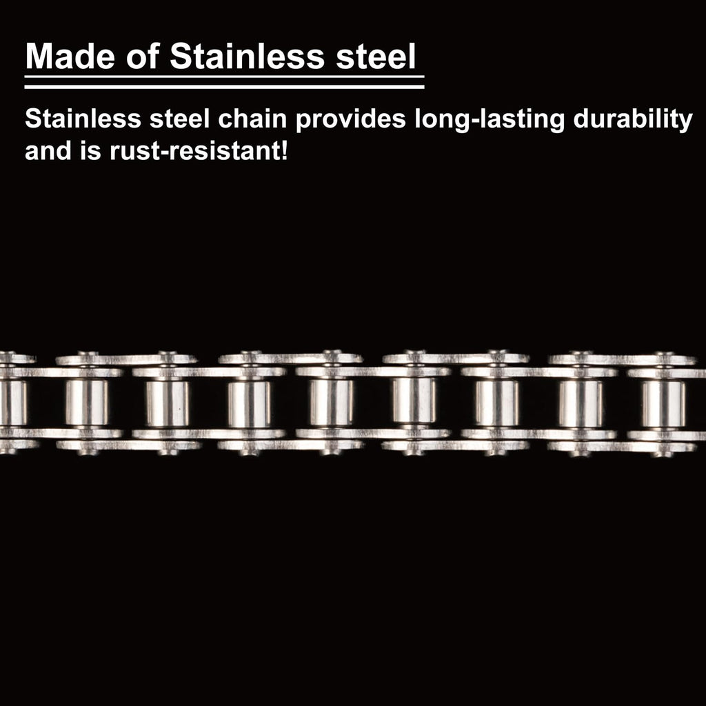 Gudwells Universal Heavy Duty 08B Stainless Steel Roller Chain 10 Feet