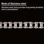 Gudwells Universal Heavy Duty 08B Stainless Steel Roller Chain 10 Feet