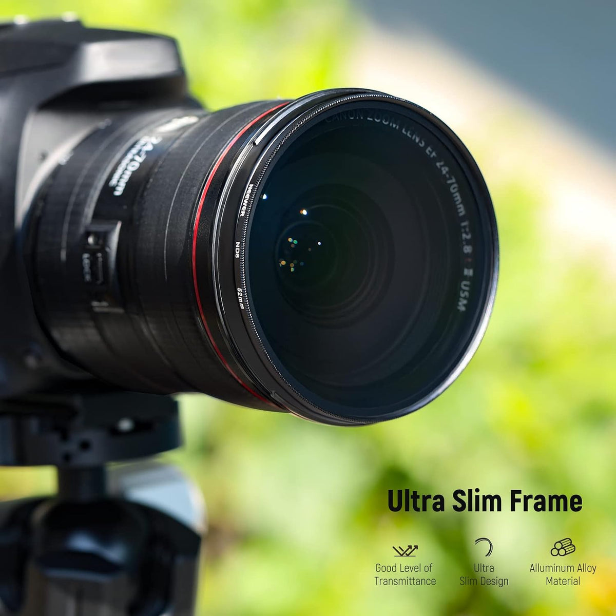 52mm ND Lens Filter Kit: ND2 ND4 ND8 ND16, Lens Cleaning Pen, Filter Pouch Neutral Density Filter and Accessory Kit
