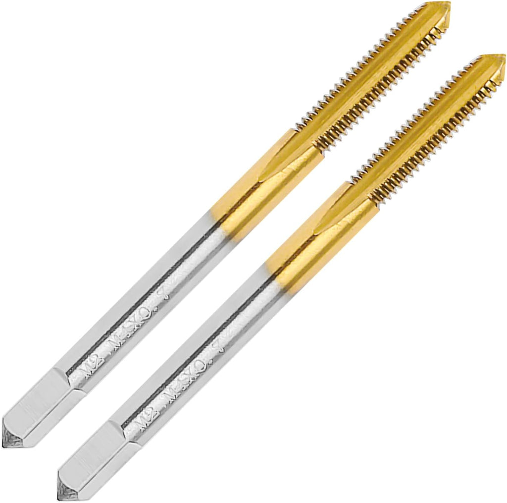 2Pcs M4 X 0.7 Thread Tap for Metal, M4 X 0.7 M2 HSS Thread Milling Tap
