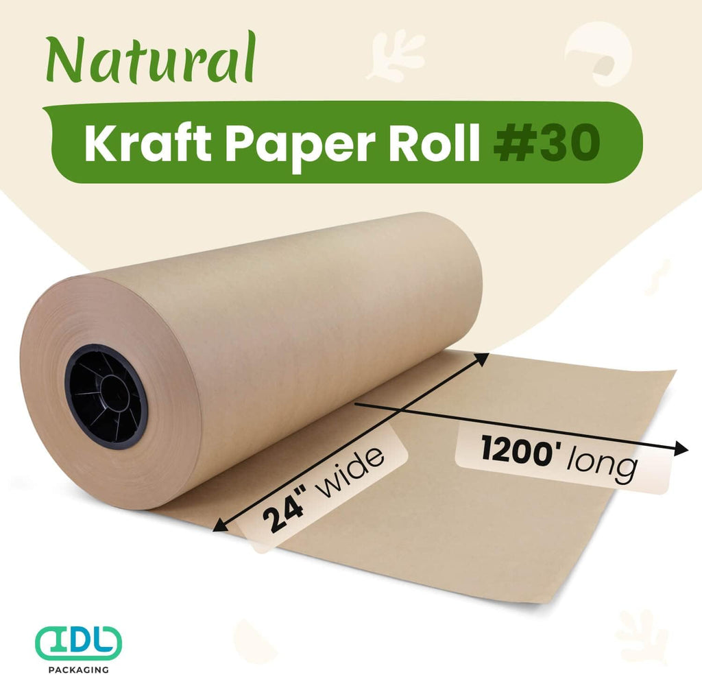 Kraft Paper Roll Bundle - Wrapping Paper, Dispenser & Cutter