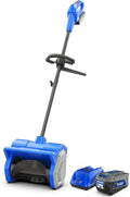 40V Cordless Electric Snow Shovel, 12-Inch Brushless | 12-in clearing width, up to 8-in snow depth, fixed forward