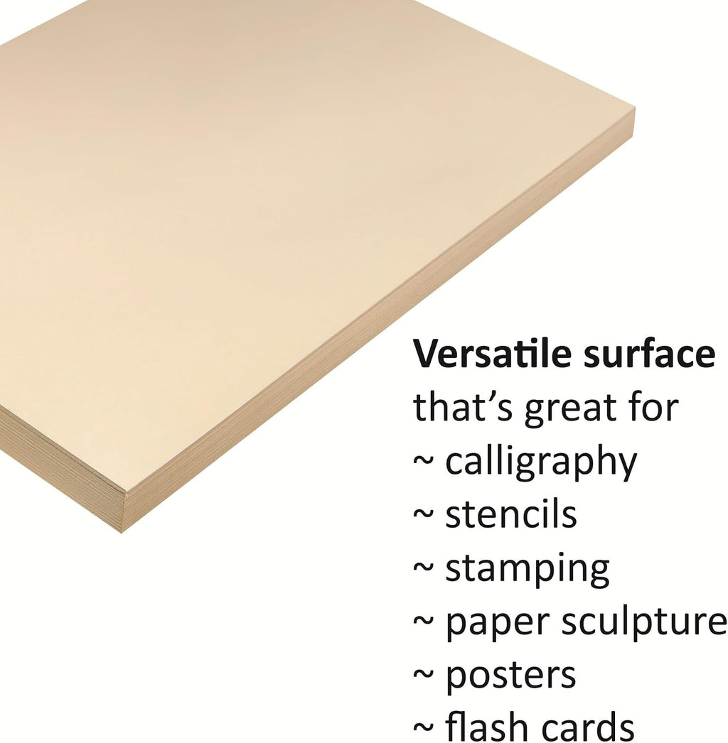 Manila Tagboard, 18-InchX24-Inch, Heavy Weight, 100 Sheets (5120)
