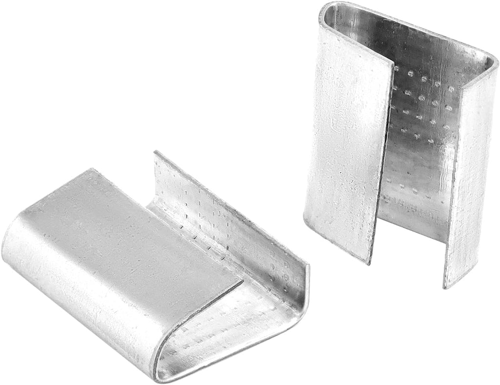 Strapping Open Seal, 500 Pcs Banding Clip Gripper Strap Clip for 3/4" Width Strap