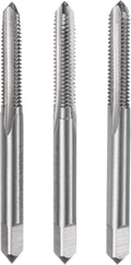 uxcell 3pcs Metric Hand Tap Set, M6 x 1 Taper/Plug/Bottom Thread Screw Taps, High Speed Steel Hand Threading Tapping Tool Kit