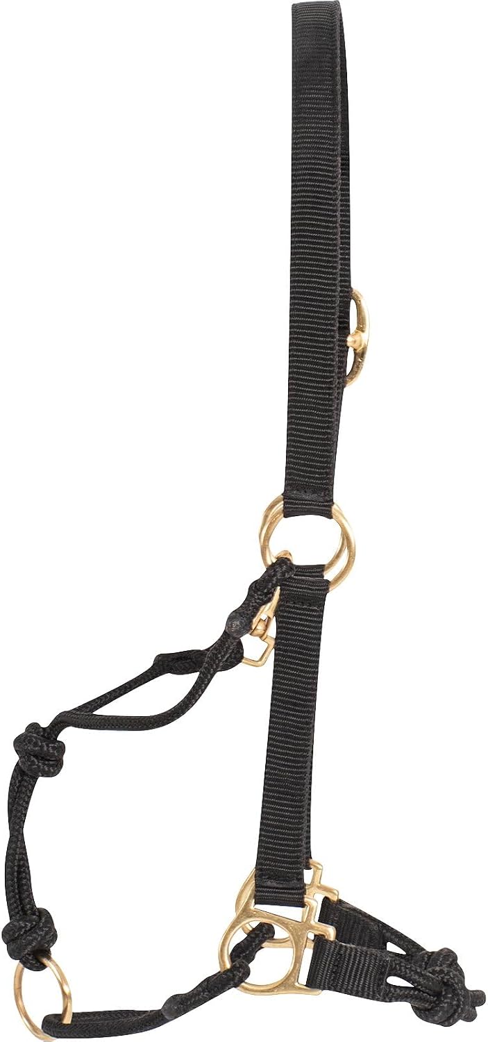 Nylon Rope Halter, Black