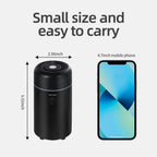 Car Aromatherapy Diffusers for Essential Oils，Mini USB Air Scent Small Humidifier with 7-LED Color Changing for Car