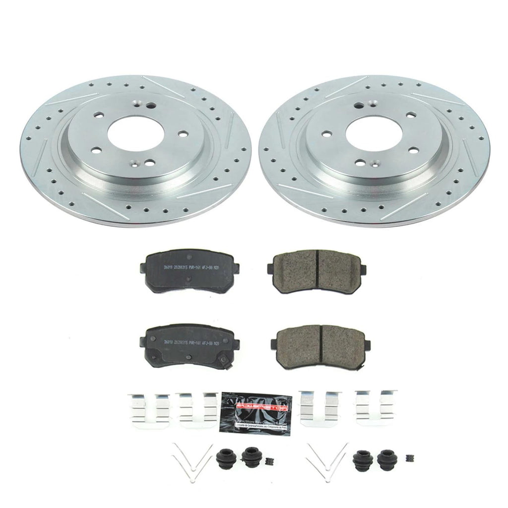 PowerStop Z23 Performance Brake Pad & Rotor Kit Rear K8306