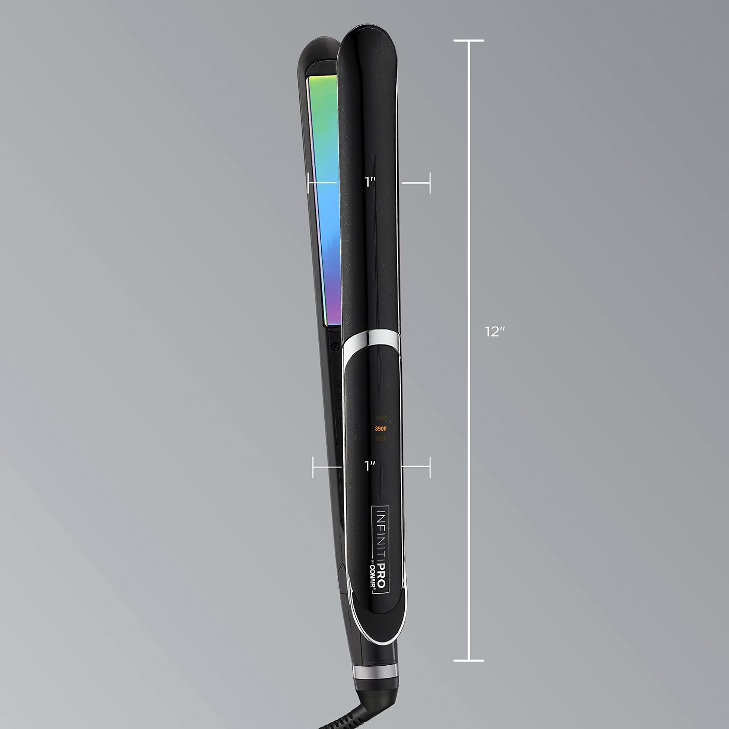 Rainbow Titanium Flat Iron, 1-inch