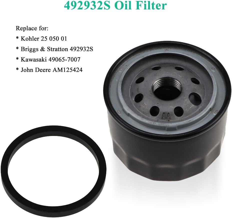 698754 499486 Air Filter 696854 Oil Filter for briggs stratton Intek Extended Life Series V-Twin 18-26 HP Engine