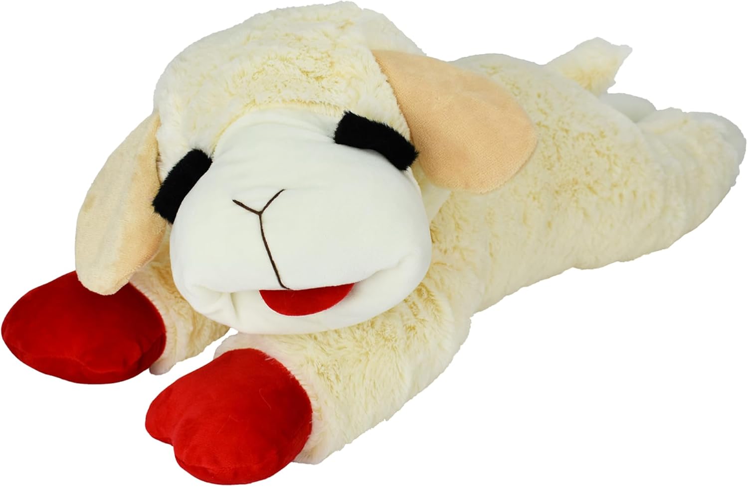 Lamb Chop Dog Plush Toy - Squeaky Toy for All Dogs - Extra Soft Plush - Stuffed Animal for Cuddling & Playing - Jumbo