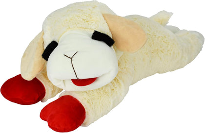 Lamb Chop Dog Plush Toy - Squeaky Toy for All Dogs - Extra Soft Plush - Stuffed Animal for Cuddling & Playing - Jumbo