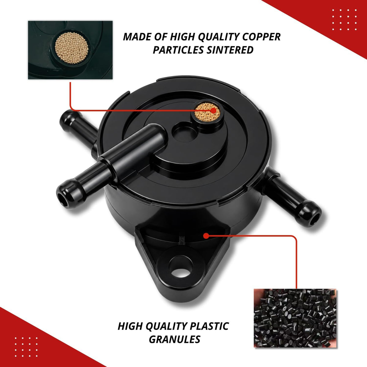 Fuel Pump 49040-0770 for Kawasaki FR651V FR691V FR541V FR600V FS651V FS691V FS541V Series Engines Replaces 49040-7008