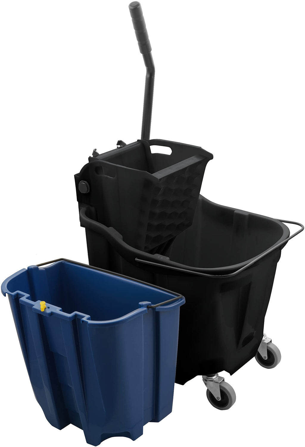 35 Qt Mop Bucket System with Wringer and Insert, Black