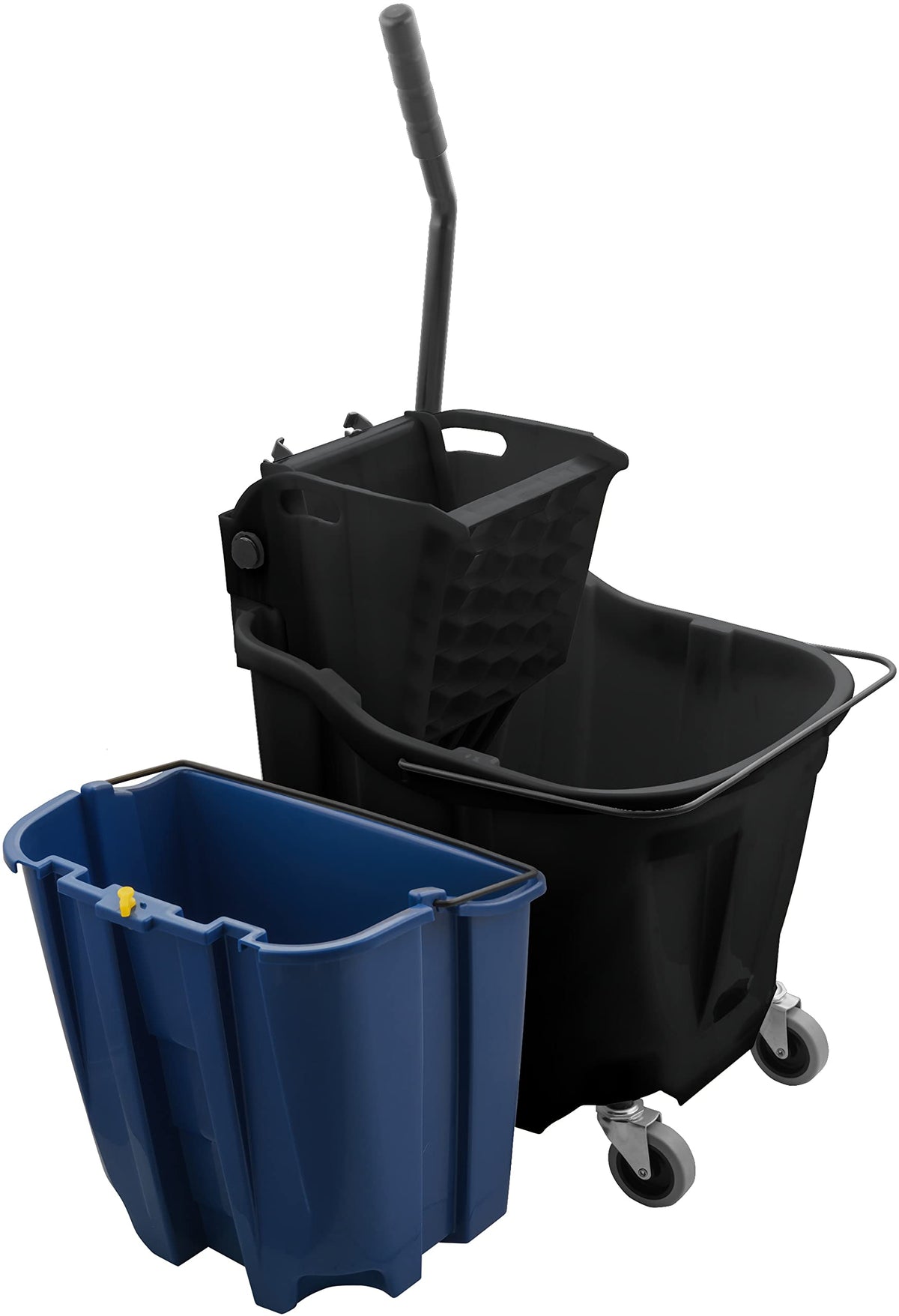 35 Qt Mop Bucket System with Wringer and Insert, Black