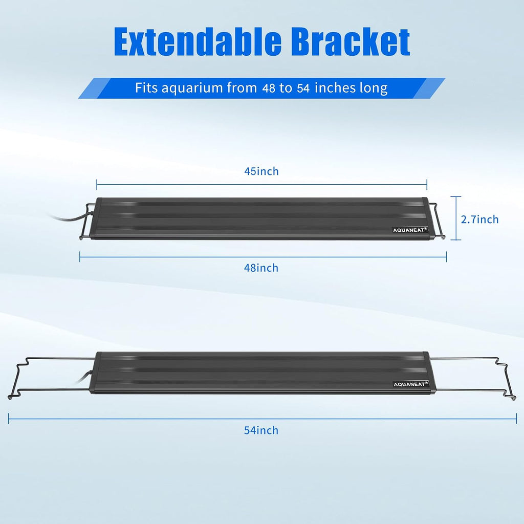 LED Aquarium Light Full Spectrum for 48 Inch to 54 Inch Fish Tank Light Fresh Water
