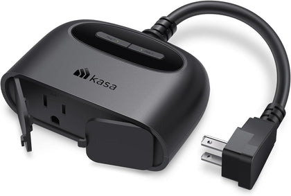Kasa Outdoor Smart Plug, Smart Home Wi-Fi Outlet with 2 Sockets, EP40 | IP64 Weather Resistance, Compatible with