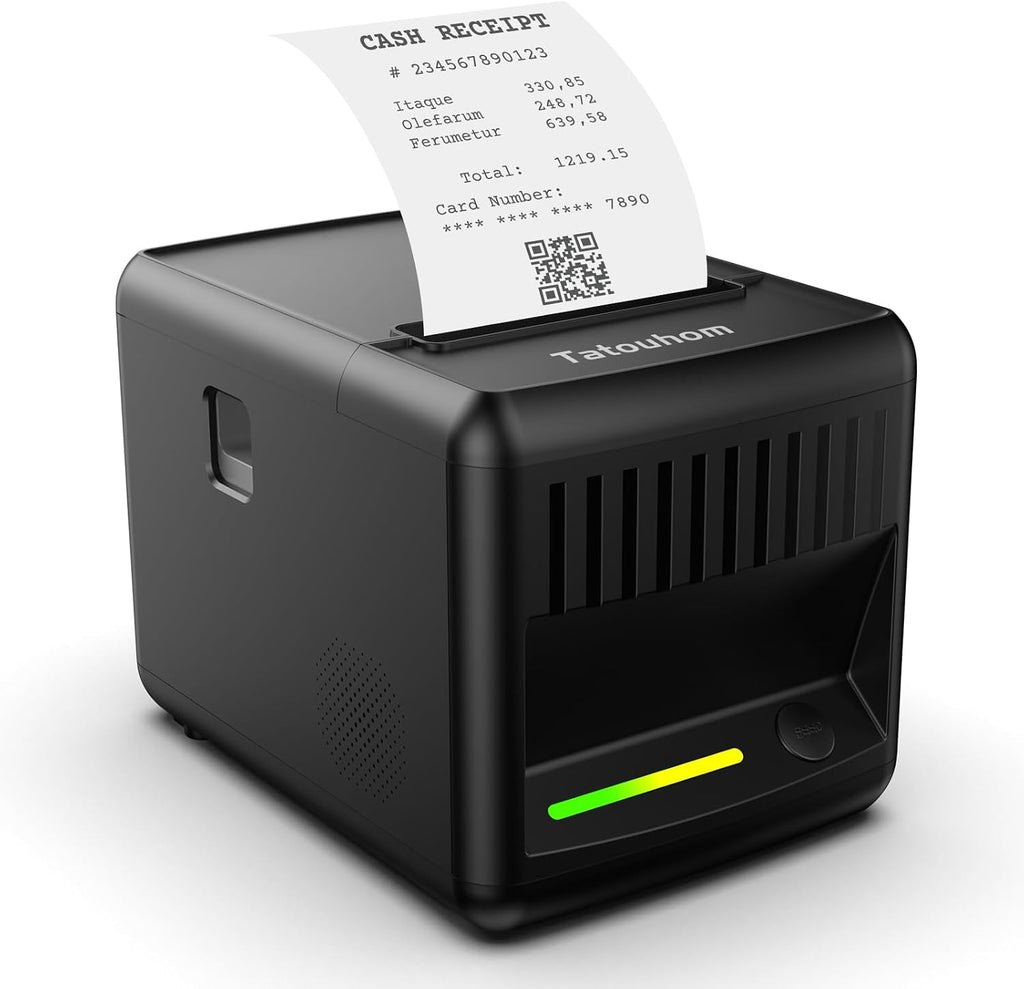 P80E Thermal Receipt Printer 80mm USB Ethernet RJ11 POS Printer | 3 1/8" thermal printers, auto‑cutter, dual‑mount