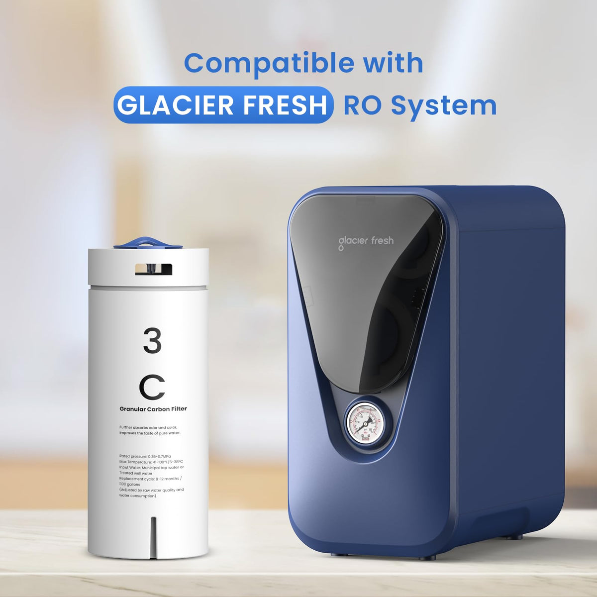 GLACIER FRESH C Filter Replacement for GFU03 Reverse Osmosis System