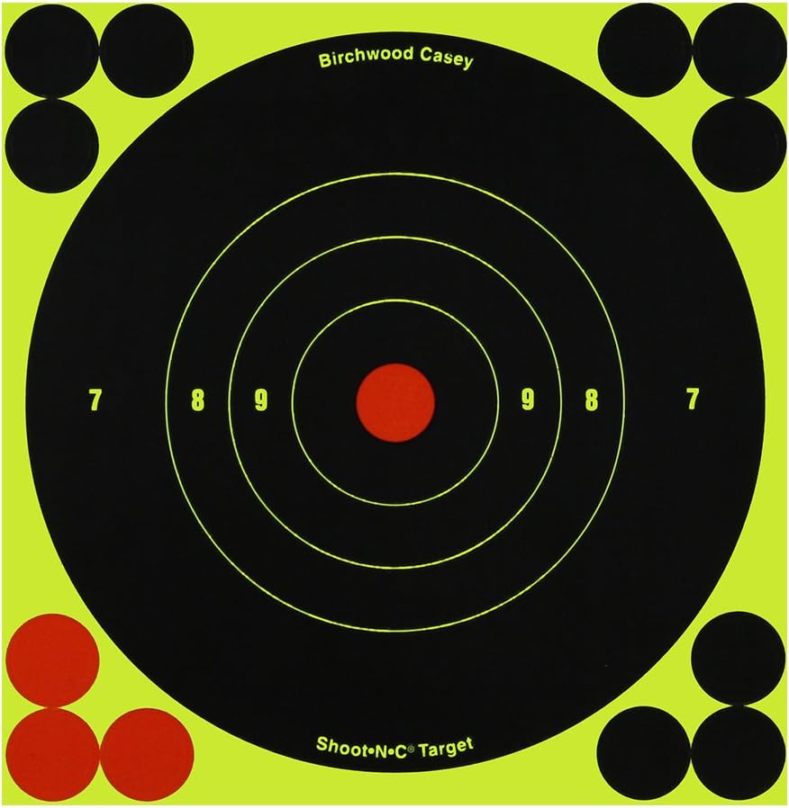 Shoot•N•C 6" Bullseye Paper Shooting Target