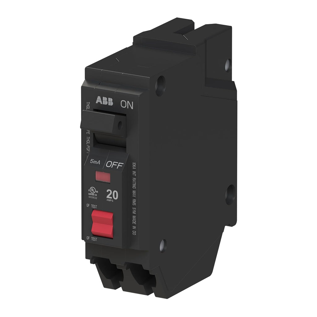 ABB Q-Line THQL1120PGFT • Ground Fault Circuit Breaker • 20Amp Single Pole
