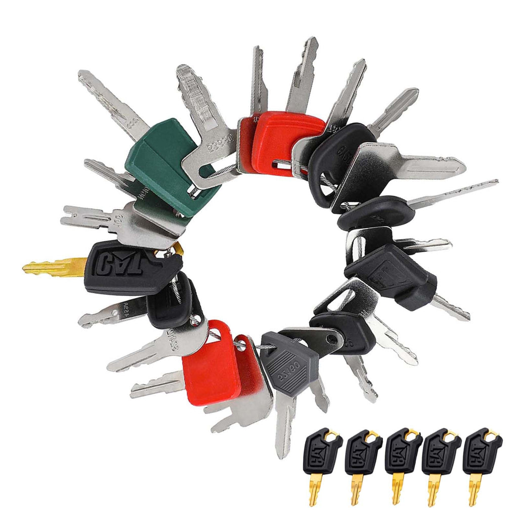 hiSpkNix 26PCS Heavy Equipment Keys Master Set for CAT, John Deere, Kubota