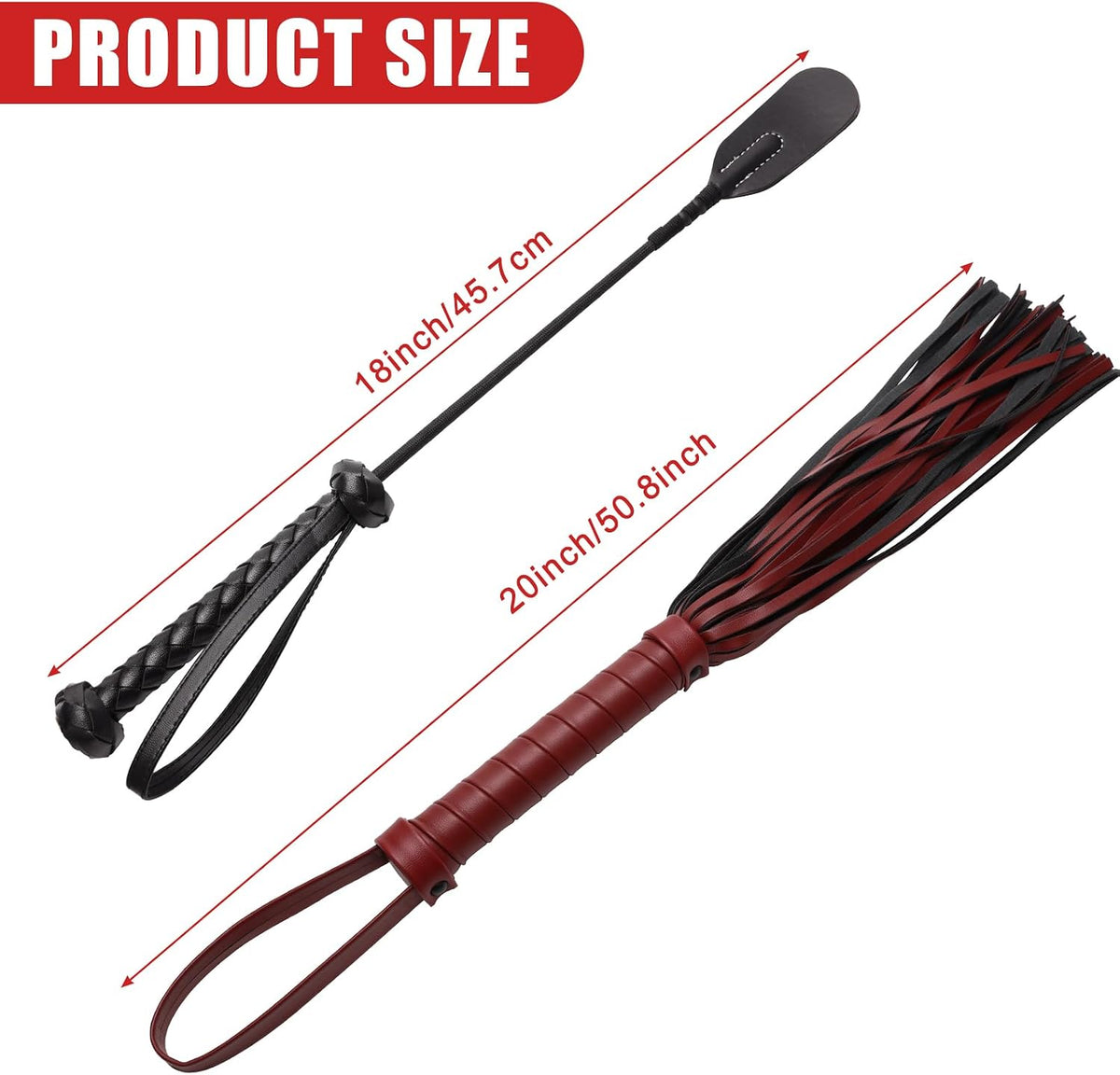 2P Riding Crop for Horse Riding Crop Horse Whip with PU Leather