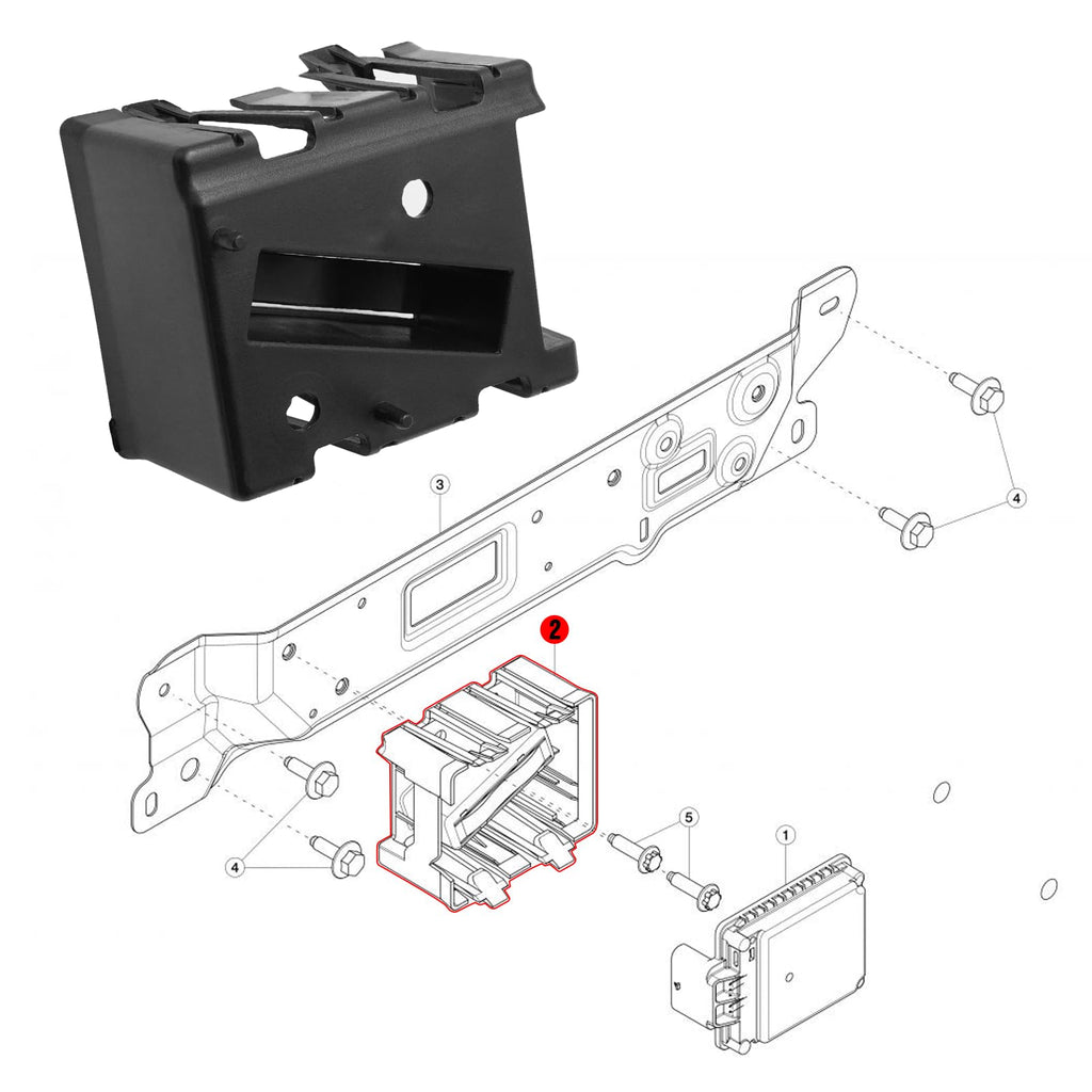 Jaronx for Tesla Model 3 Front Bumper Radar Bracket Holder 2017-2023