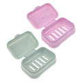 2pcs Plastic Soap Holder Travel Set with Lid for Camping