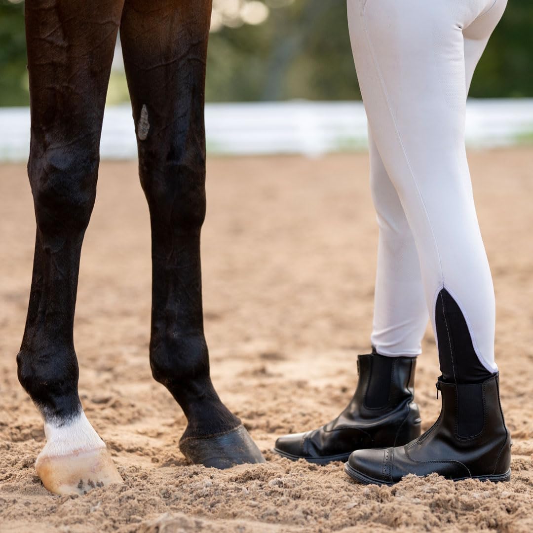 Ladies Starter Front Zip Paddock Boots | Durable, Easy to Clean Water-Resistant Horse Riding Boots for Women