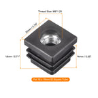 uxcell 8Pcs M8 Thread Inserts for Square Tubes for 18x18mm ID Tube