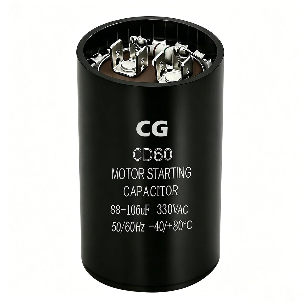 43-17075-04 Air Conditioner Condenser Start Capacitor 88-106 UF 330VAC Replacement Capacitor