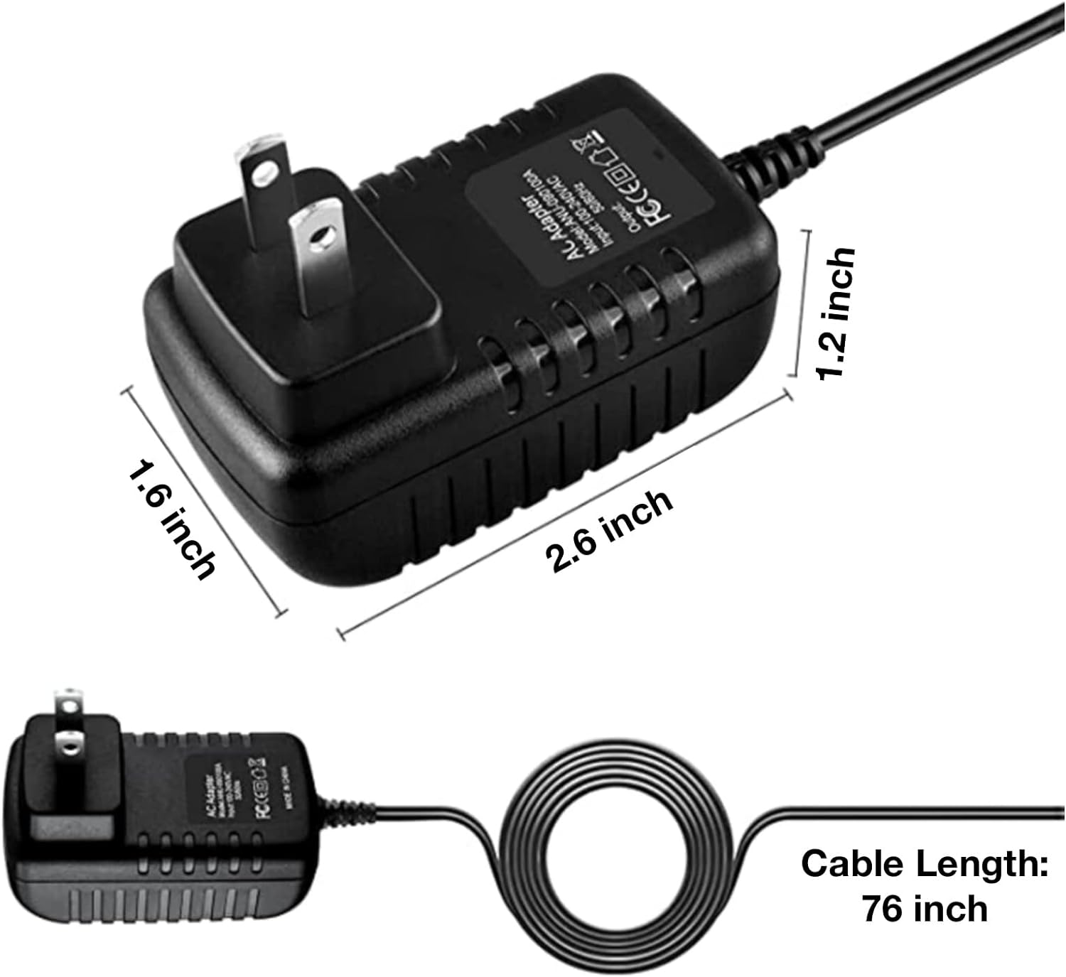 AC-DC Adapter Replacement for GENSROCK H120 88Wh 120W(Peak 150W) Portable Outdoor Solar Generator Power Station Bank