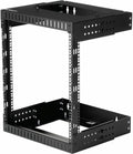 StarTech 12U 2-Post Wall Mount Open Frame Rack, 19in, 200lb (RK12WALLOA)