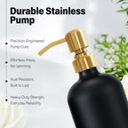 Black Soap Dispenser for Kitchen Sink, Gold & Black