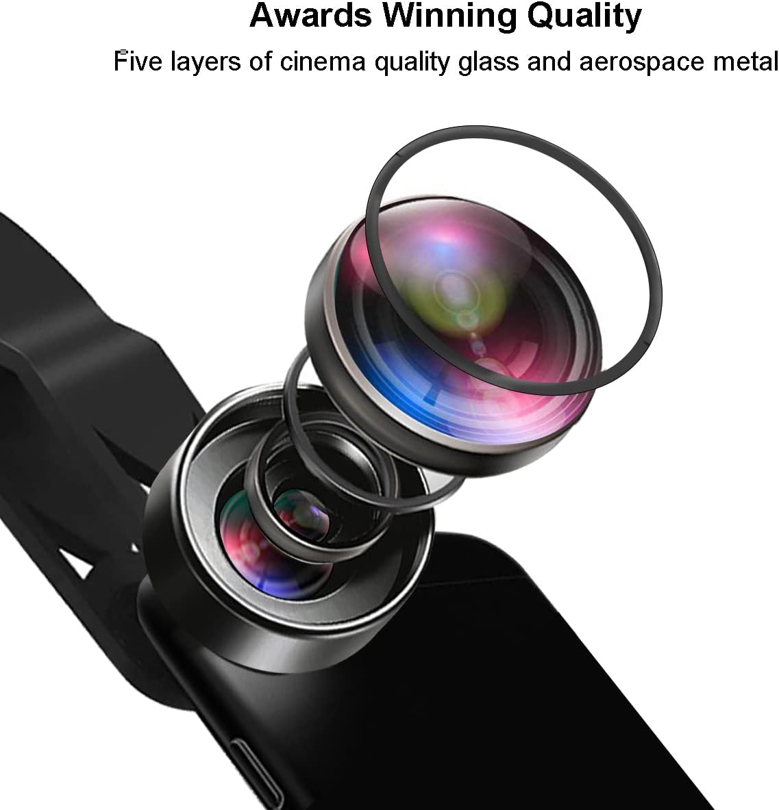Fisheye Lens, 198° Fish Eye Phone Camera Lens Kit for iPhone | Fish Bowl Camera Lens, Phone Lens Accessories, Lens