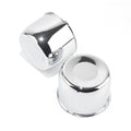 2Pcs 4.9" Stainless Trailer Wheel Center Caps, 3.66" H Chrome 02