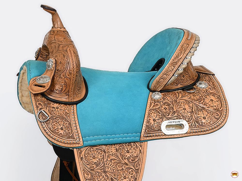 Western Trail Barrel Racing American Leather Treeless Saddle | Horse for Horses