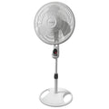 Oscillating Adjustable Pedestal Stand Fan - 16” - 1646 - White