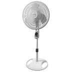 Oscillating Adjustable Pedestal Stand Fan - 16” - 1646 - White