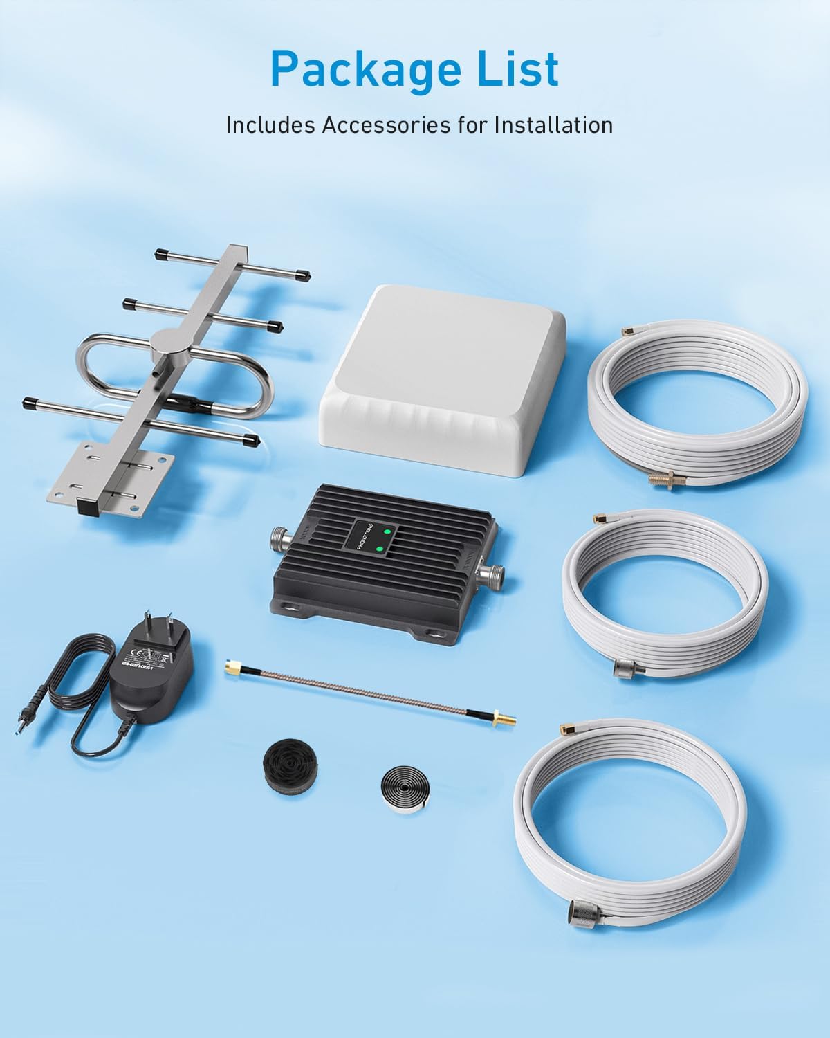 Cell Phone Signal Booster for Band 12,13,17 | Boost 4G LTE 5G Verizon and AT&T Signal on Band 12/13/17 | 65dB