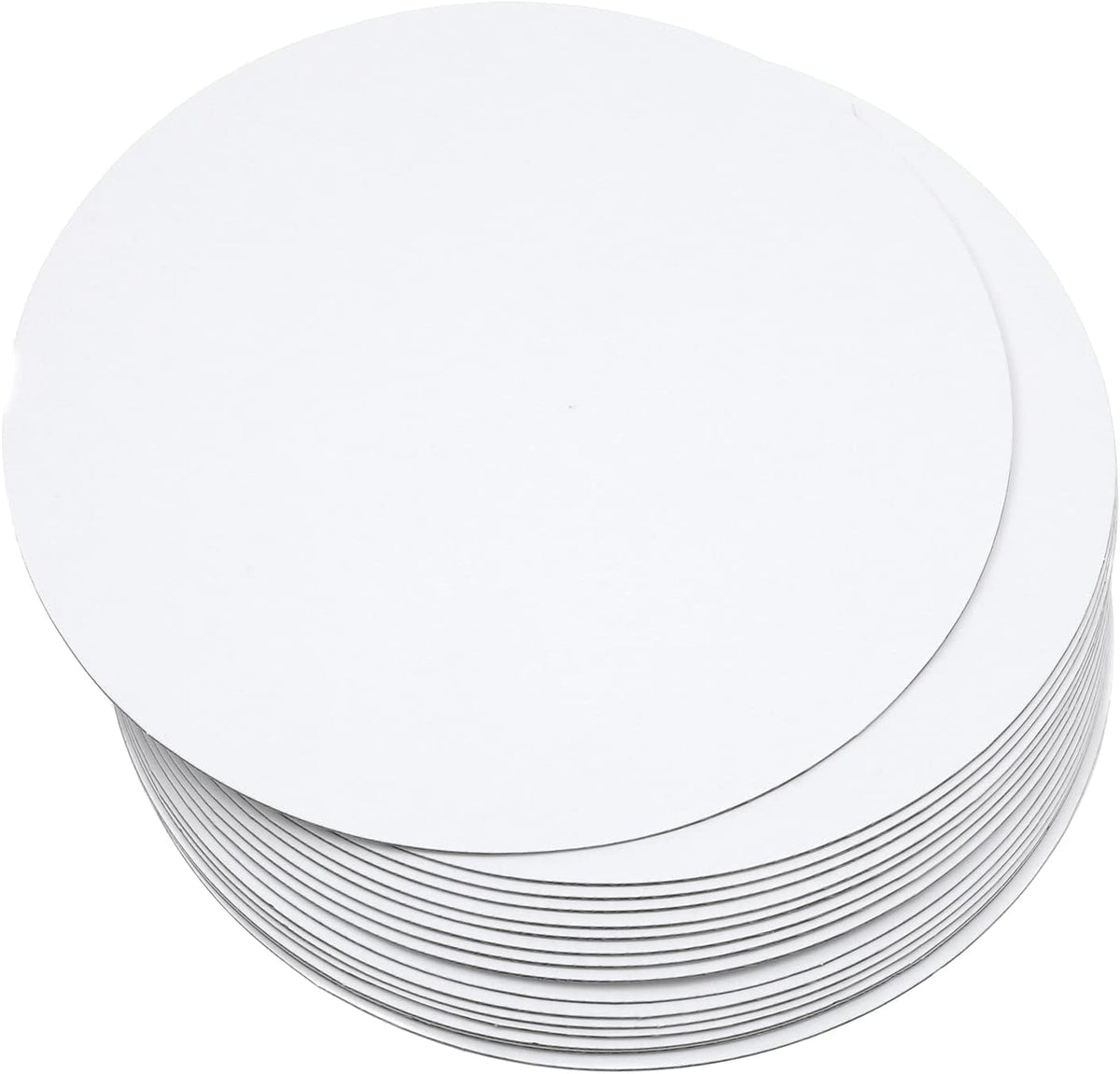 8 Inch White Cake Boards Round 40-Packs Circles Rounds Base Food-Grade Cardboard Cake Plate(Thinner But Stronger)