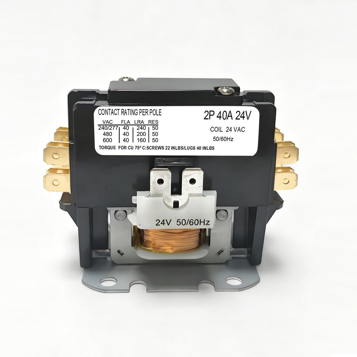 24V Coil 2Poles FLA 40 Amp Purpose Air Conditioner Contactor