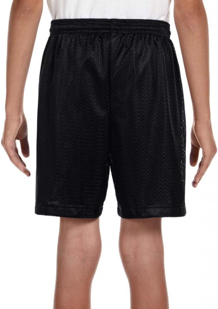 Youth Six Inch Inseam Mesh Short NB5301 Black XL