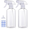 Spray Bottles - 16.9oz/2Pack - Premium Adjustable Spray Bottles for Cleaning - No Leak And Clog Mister Spray Bottle