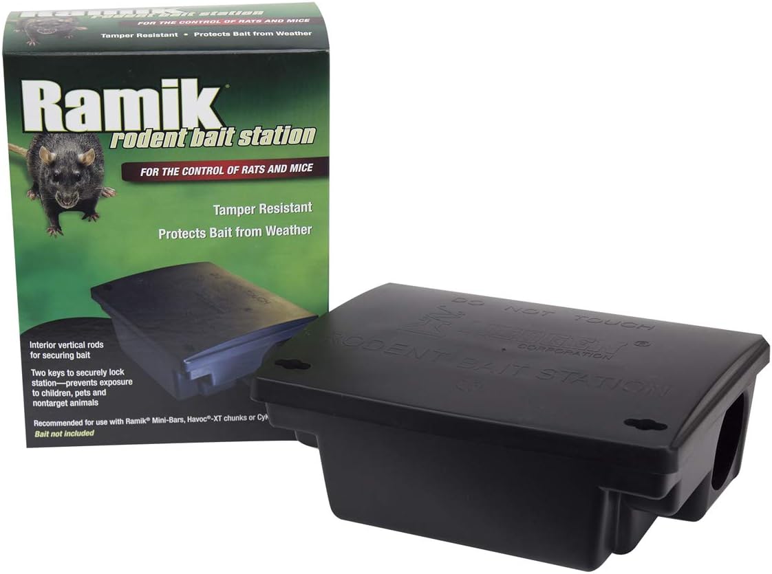 000550 Rodent Bait Station, Black